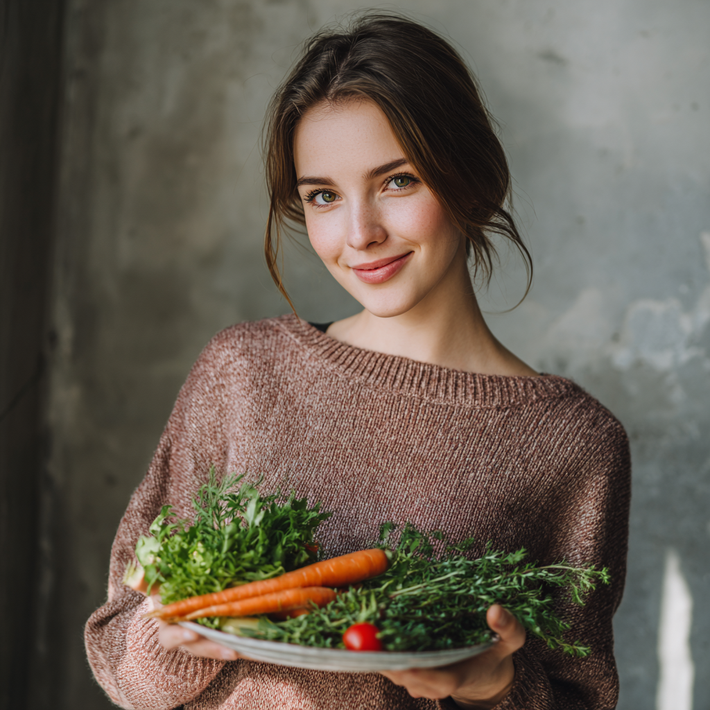 Жінка європейської зовнішності з щирою посмішкою в спортивному одязі, тримає склянку зеленого смузі, природне освітлення
